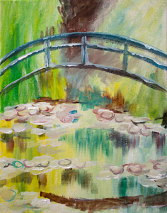 Monet's Bridge Over a Pool of Water Lilies